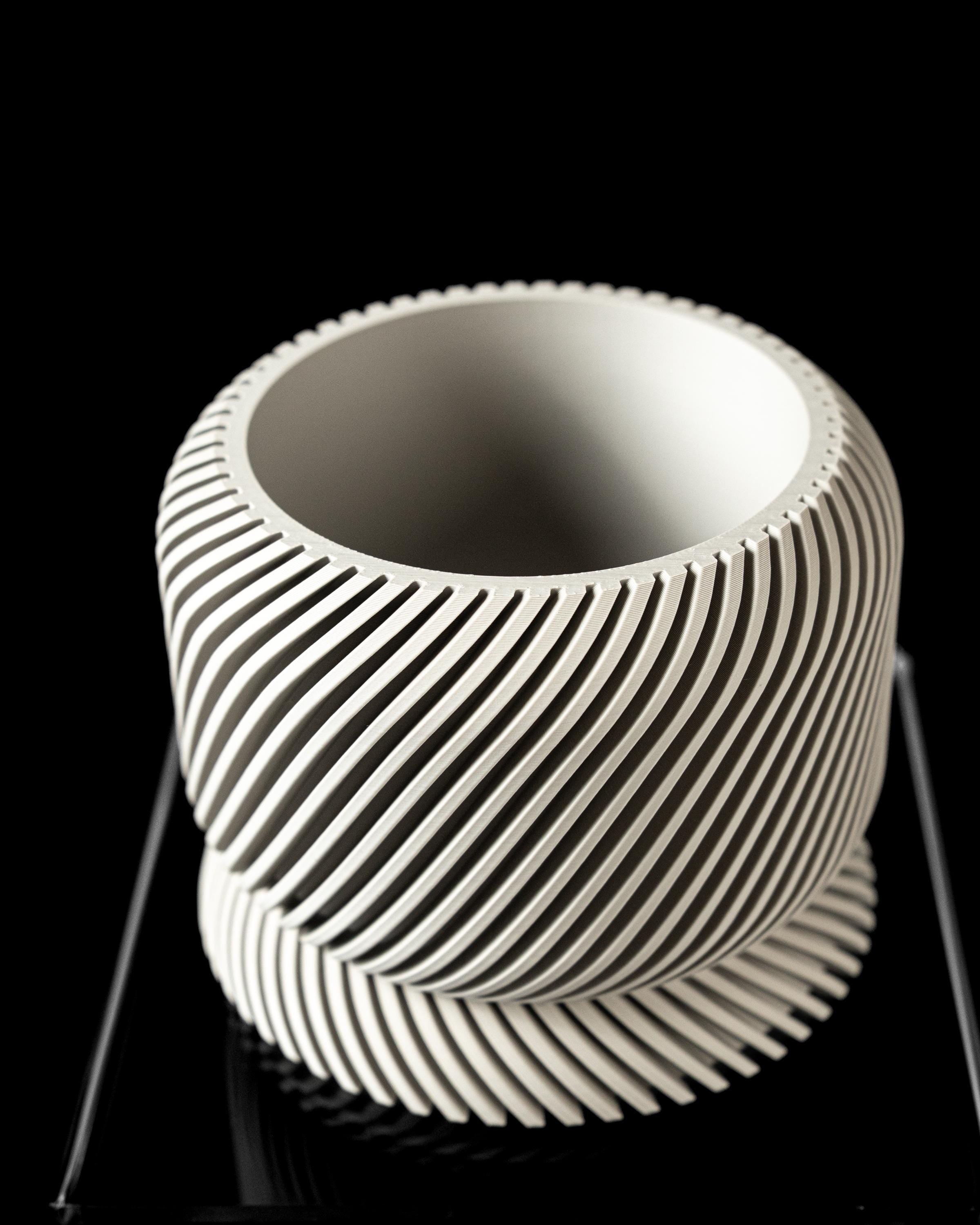 Slant Patterned Planter