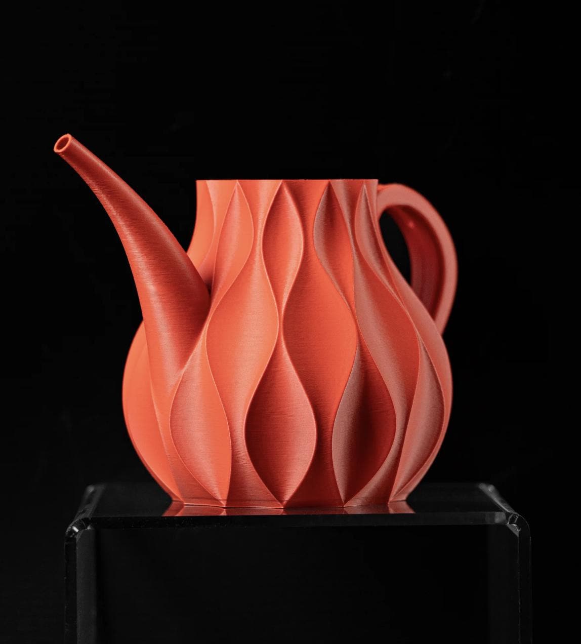3D Printed Watering Can: Modern Sculptural Design, Eco-Friendly PLA