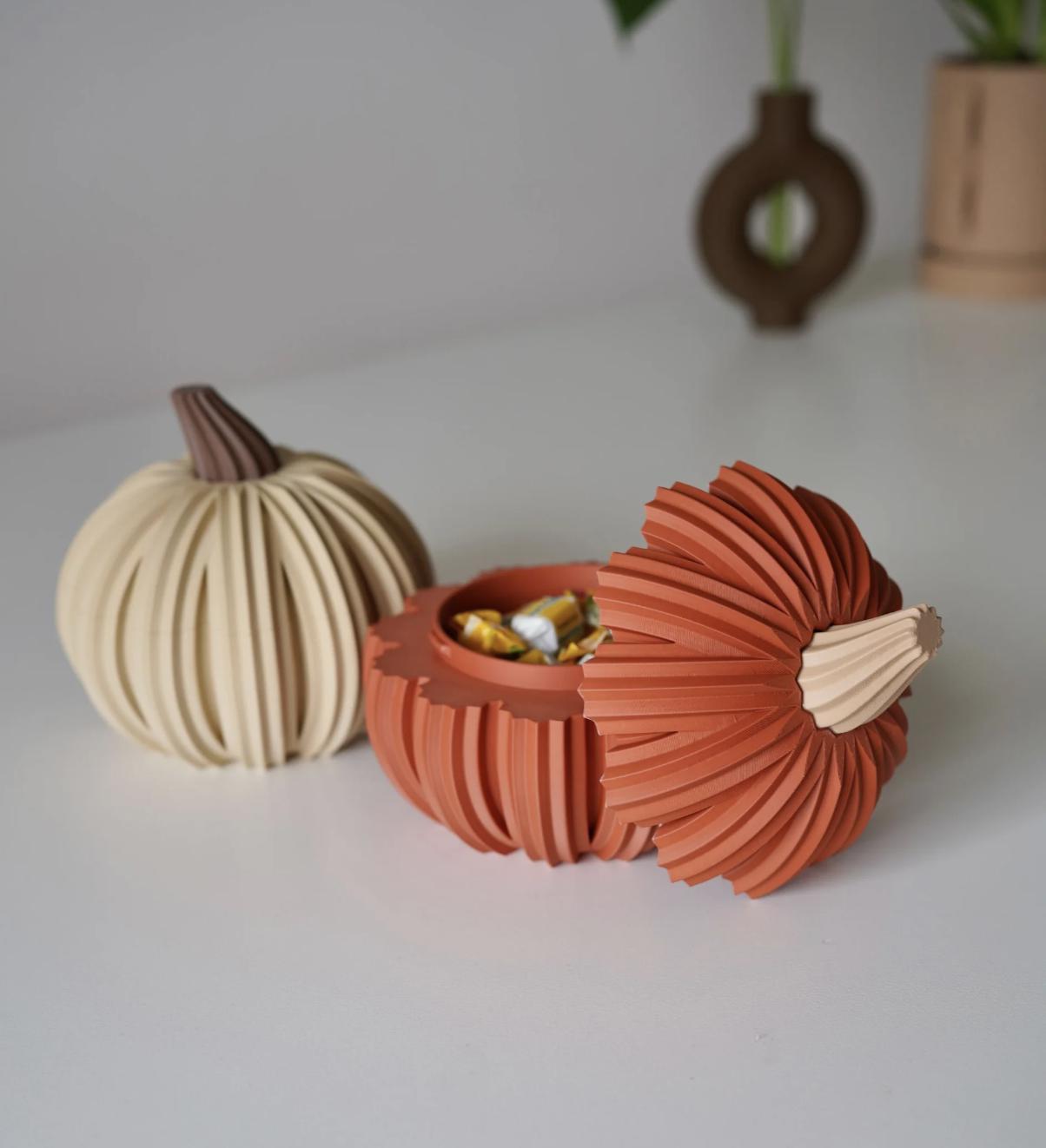 Fold-Inspired Pumpkin Box: Autumn Decor, Candy Trinket Storage