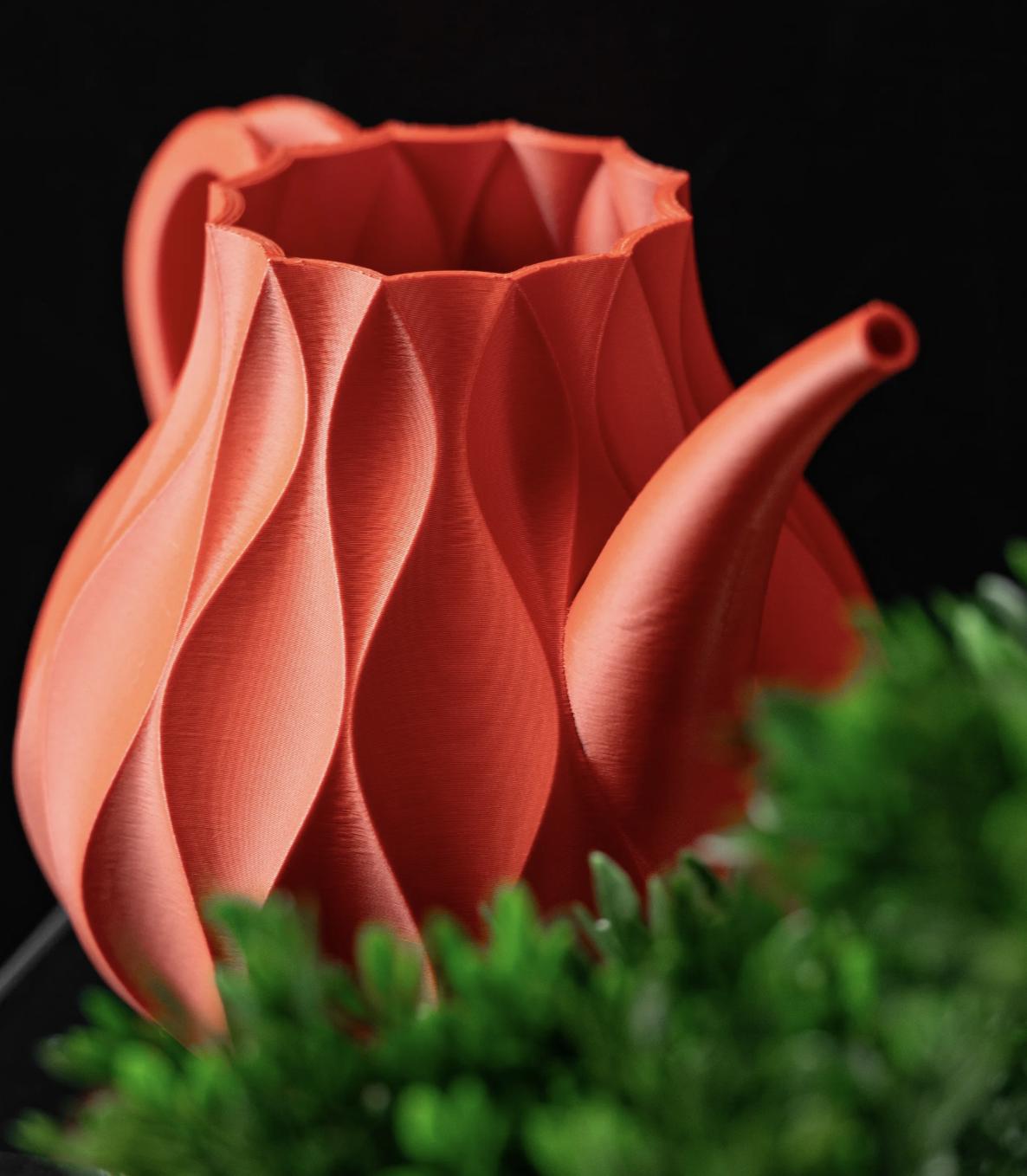 3D Printed Watering Can: Modern Sculptural Design, Eco-Friendly PLA