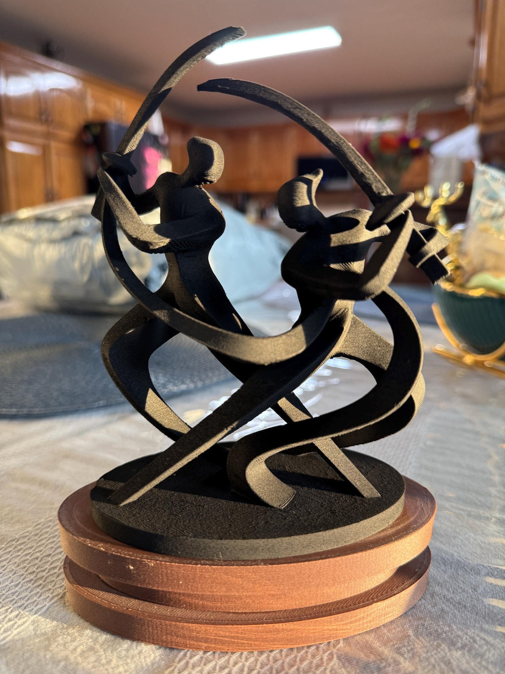 Abstract Samurai Dance Sculpture